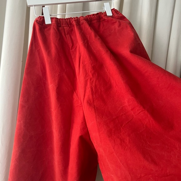 Vintage Long Red Canvas Shorts XS/S - Picture 6 of 6